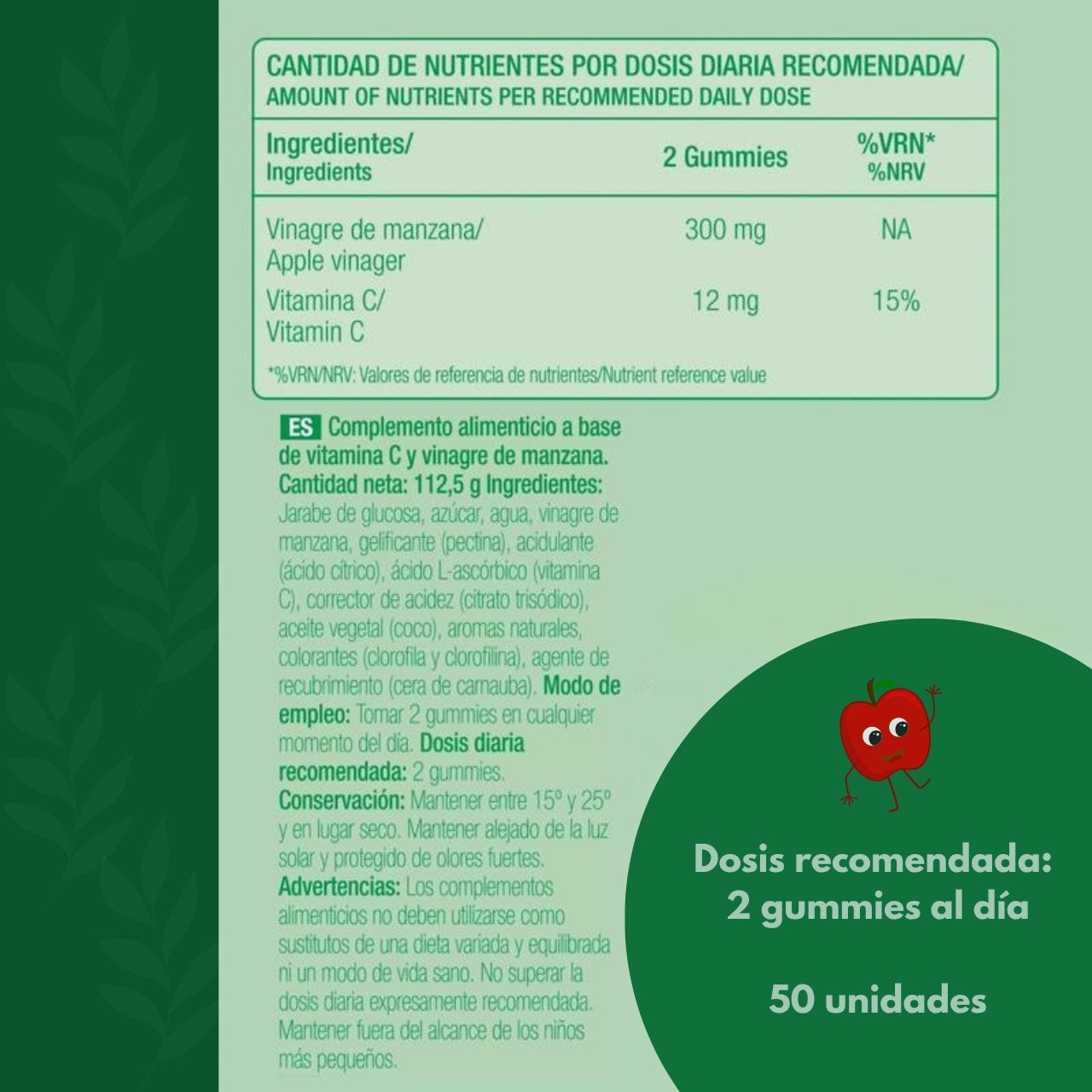 Gomitas de Vinagre de Manzana