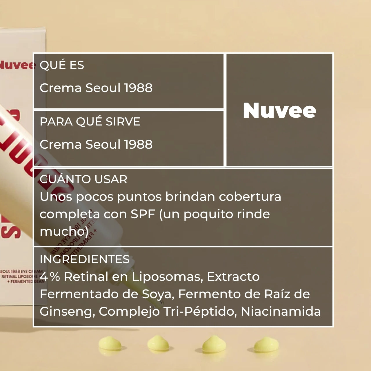 Nuvee | Retinal 4 % Liposomado Tratamiento
